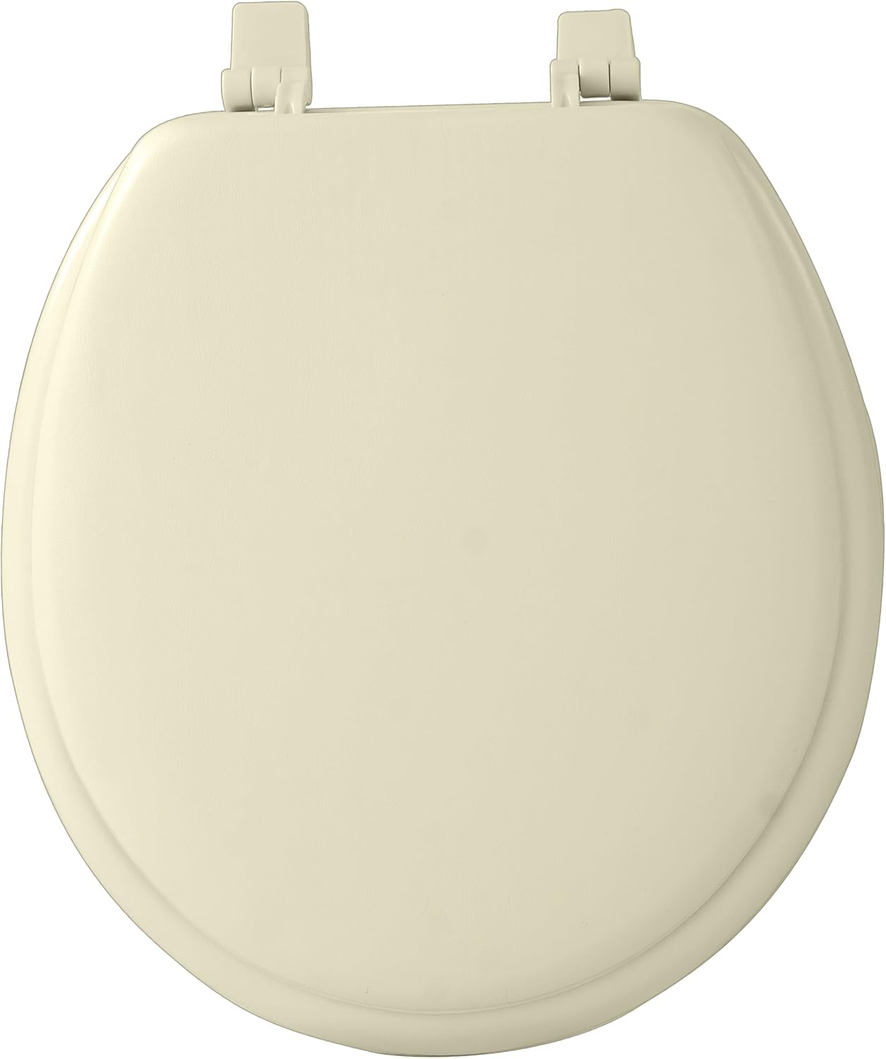 Soft Elongated Vinyl Toilet Seat, Black - 19 Inch Soft Vinyl Cover with Comfort Foam Cushioning - Fits All Elongated Size Fixtures - Easy to Install Fantasia by Achim Home Decor