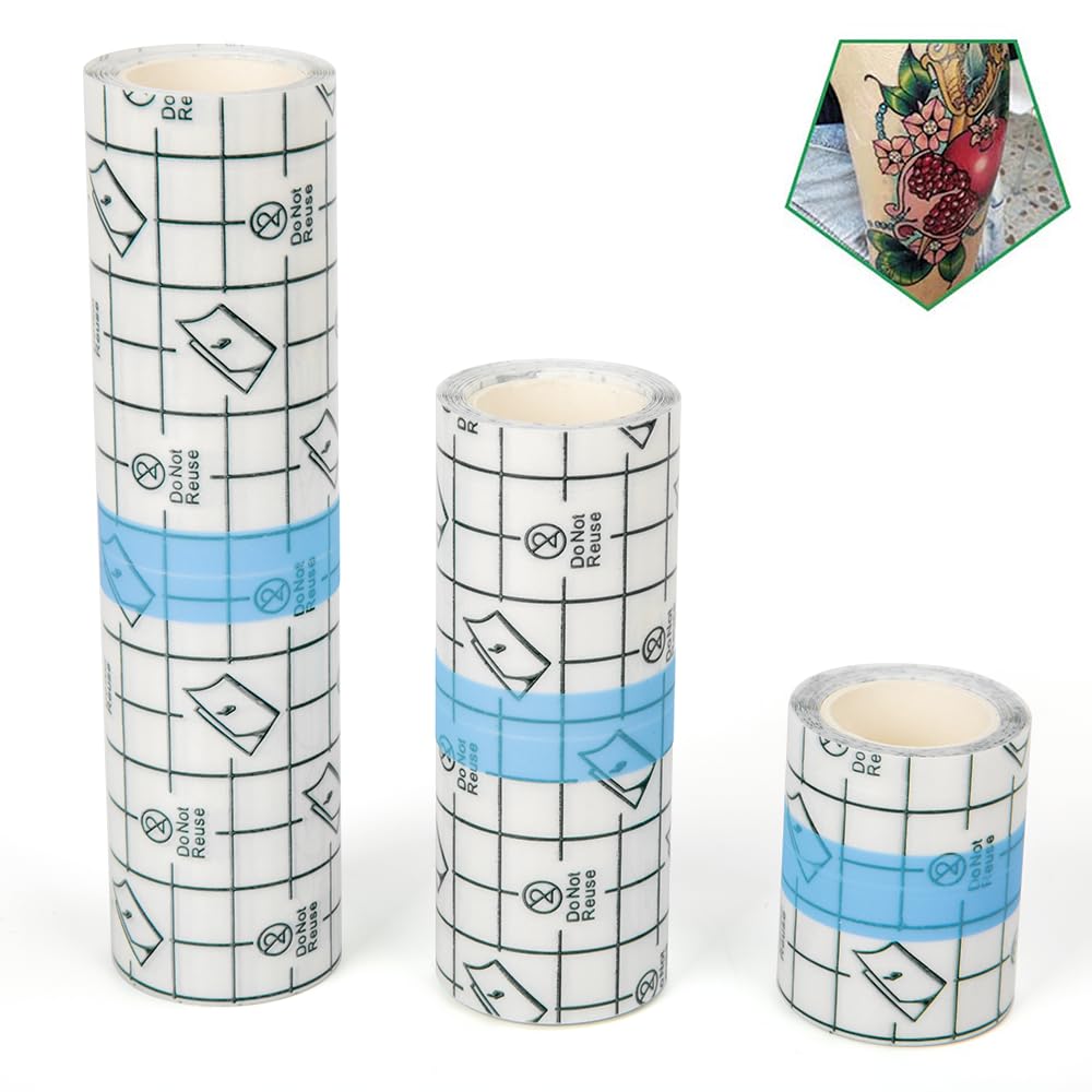 Flatoedu Tattoo Aftercare Bandage Roll 6" x 2 Yard - Waterproof Film