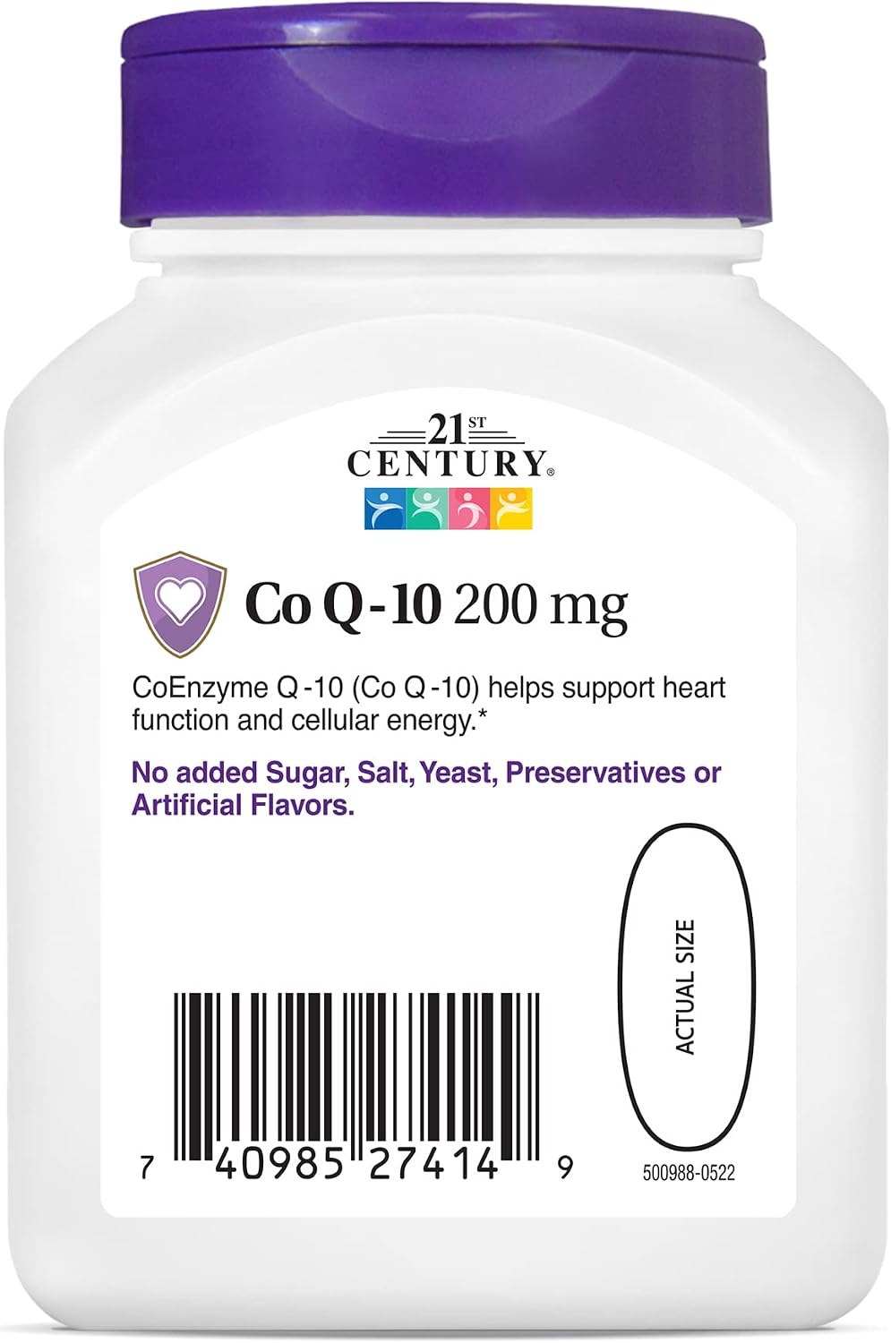 21st Century CoQ10 200mg Softgels, Heart & Antioxidant, 90 Count | Coenzyme Q10 200 mg Fast-Release Liquid Softgels, Heart Health & Antioxidant Support, Gluten Free, No Artificial Colors
