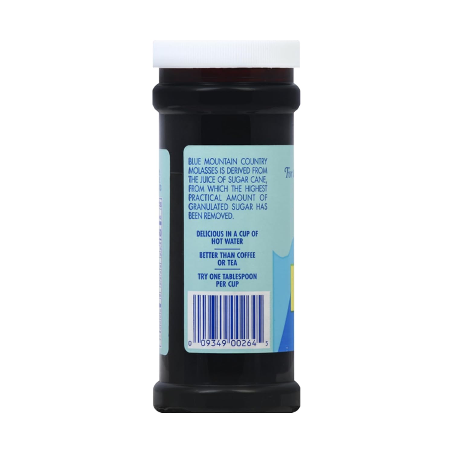 Blue Mountain Country Natural Molasses, 12 oz - Authentic West Indian Molasses, Rich Dark Sweetener for Baking, Cooking, Marinades & Beverages