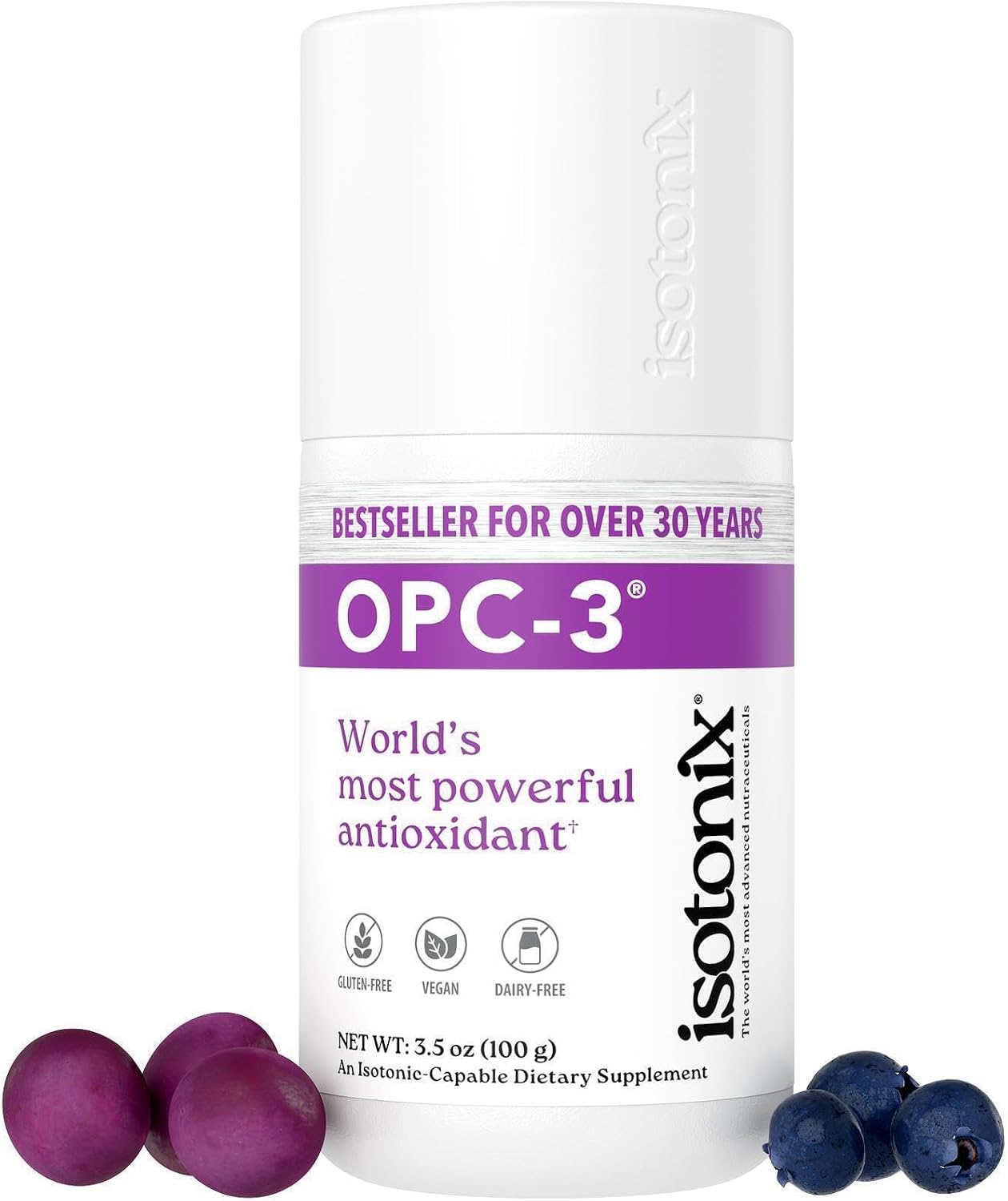 Isotonix Antioxidant Supplement, 90 Servings | Pycnogenol, Grape Seed, Pine Bark, Bilberry & Red Wine Extract, Polyphenols for Healthy Circulation, Isotonic, Vegan
