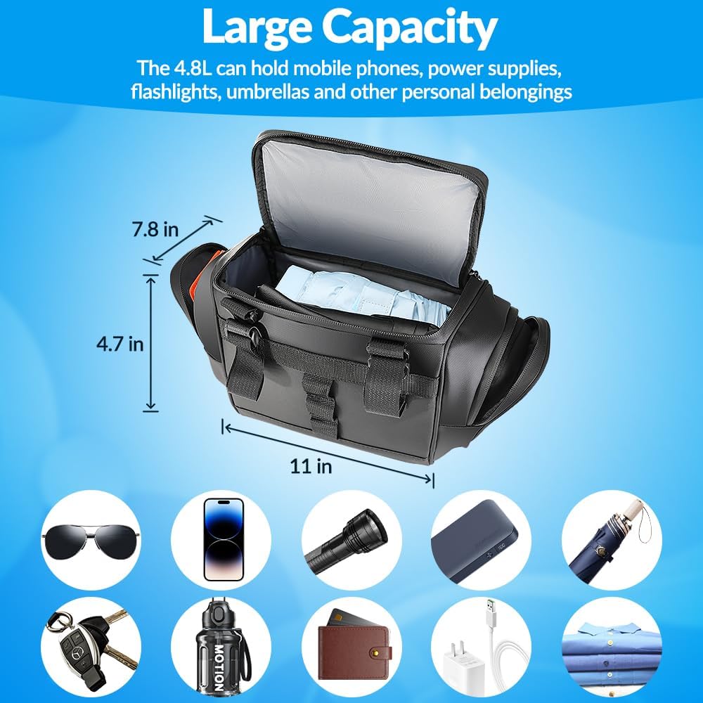 WOTOW Bike Handlebar Bag, Waterproof & with Sensitive Touch Screen, 3.5L
