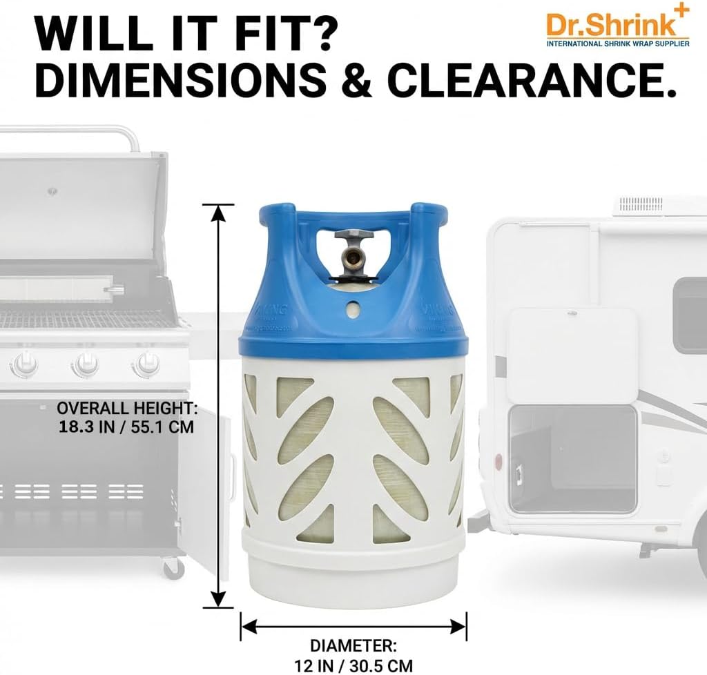 17lb Capacity Lightweight Composite Propane Tank