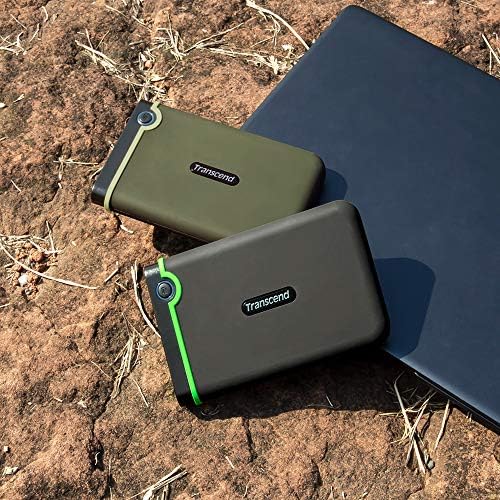 Transcend 4TB StoreJet 25M3 Rugged Portable HDD, One Touch Backup