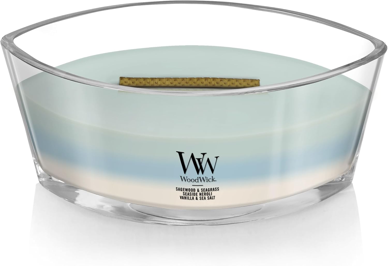WoodWick Café Sweets Trilogy Holiday Candle Gifts for Women and Men, 9.7 oz Medium Hourglass Trilogy Candle with Crackling Wick