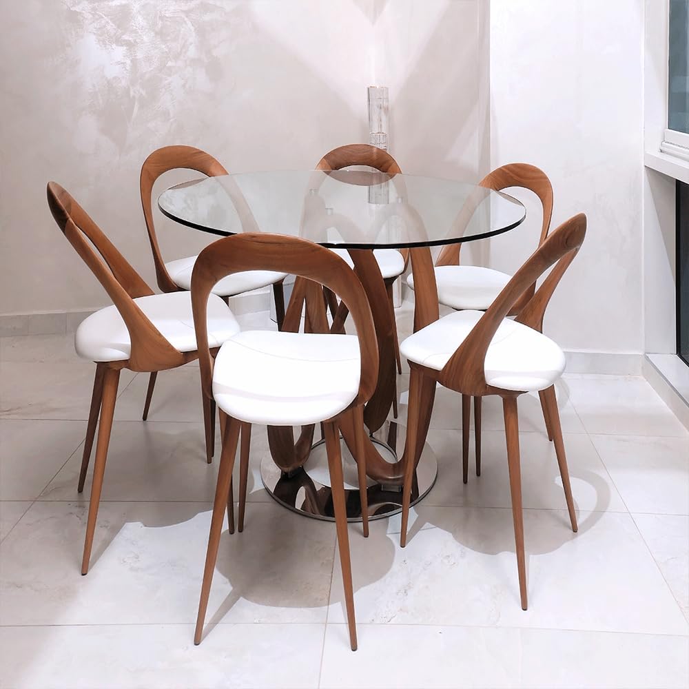 24 inch Round Glass Table Top - Tempered - 3/8" Thick Glass Surface, Safe Pencil Edge, Multipurpose for Dining Table, Patio, Coffee and End Table