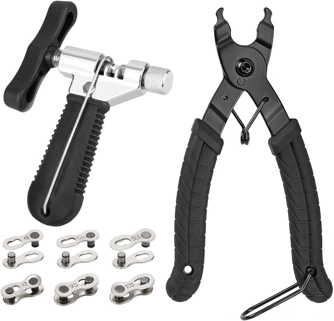 Oumers Bike Link Plier Chain Breaker Splitter 6 Pairs Bicycle Missing Link