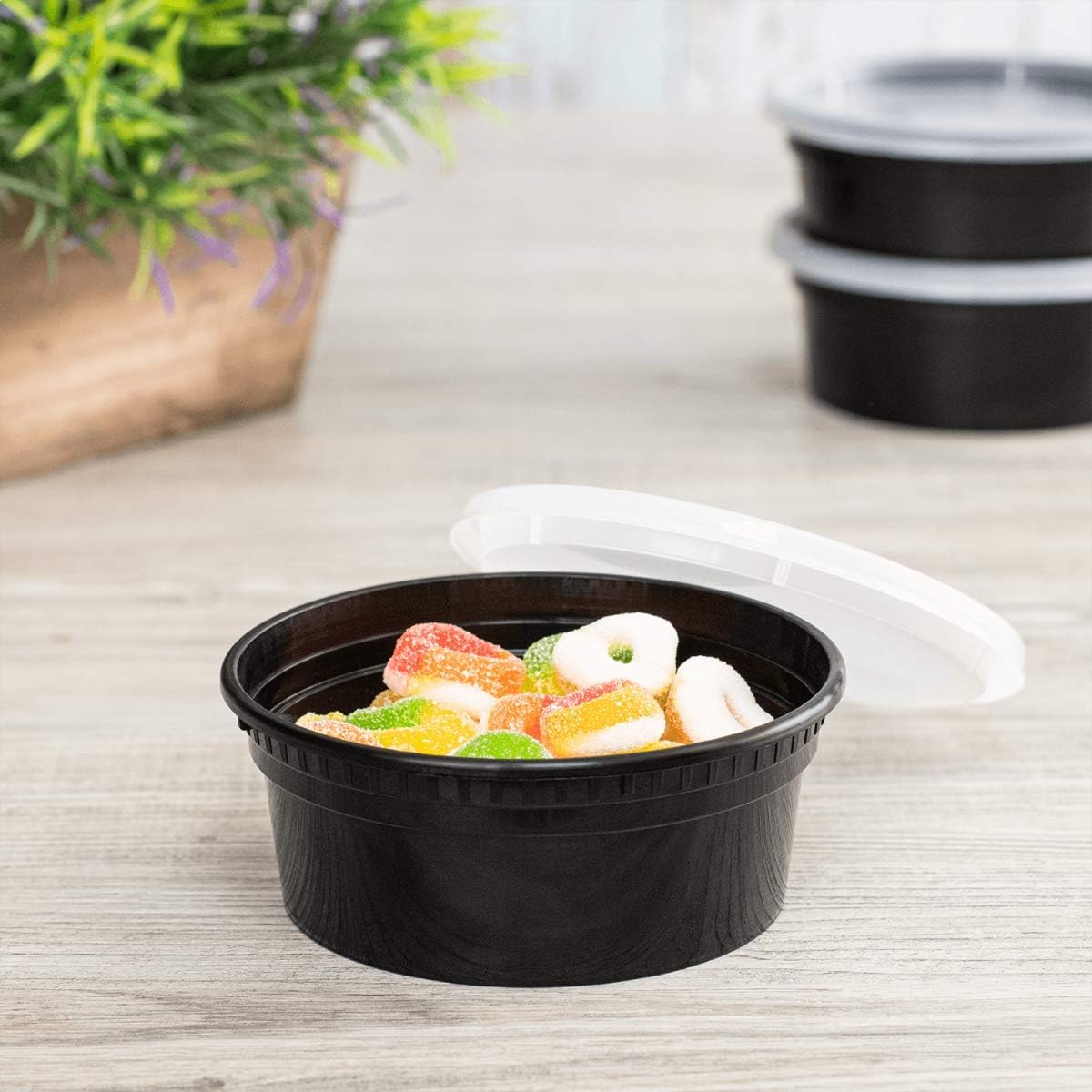 Karat [32oz - 240 ct] Clear PP Injection Molded Round Deli Containers with Lids (FP-IMDC32-PP)