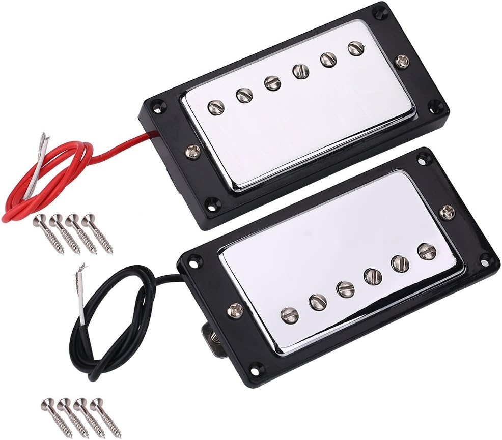 Bnineteenteam Double Coil Guitar Humbucker Pickup Set with Mounting Screws Compatible with Guitar Pickup