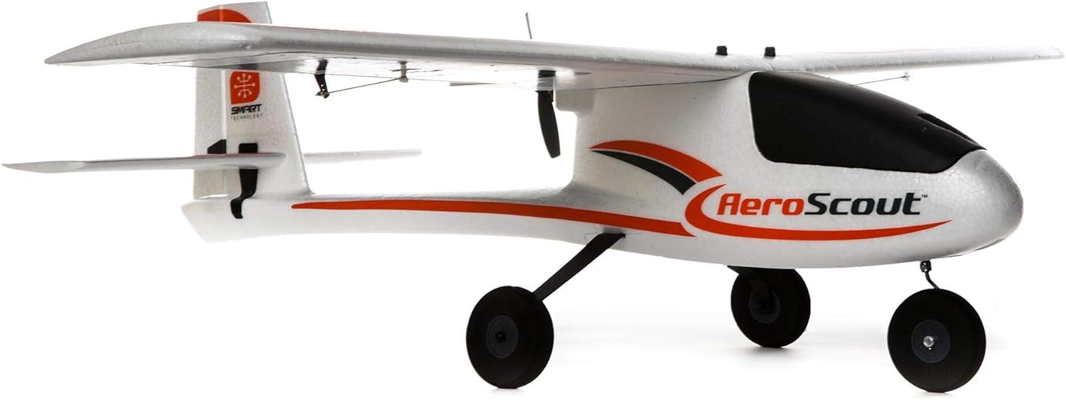 HobbyZone RC Airplane AeroScout S 2 1.1m RTF Basic (Battery and Charger Not Included) with Safe Technology, HBZ380001, Airplanes (RTF), Trainers