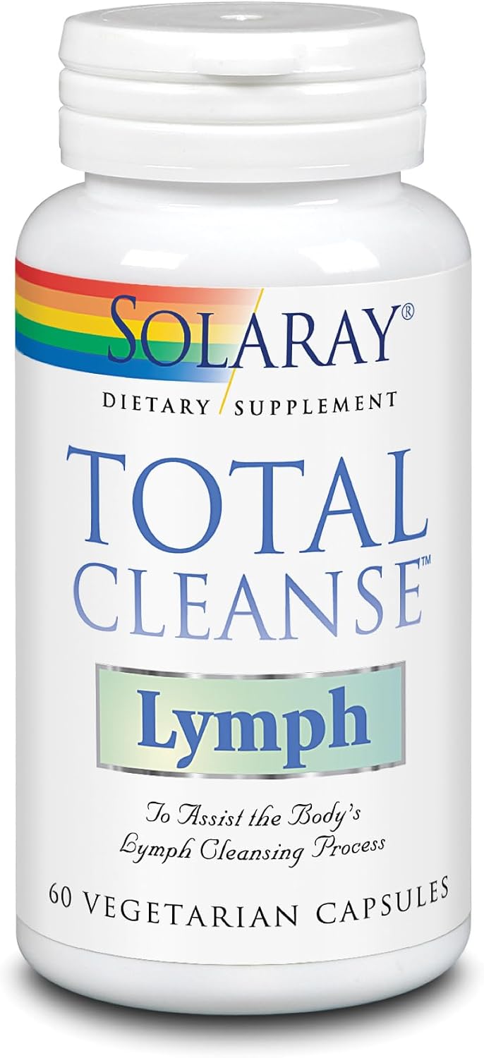 SOLARAY Total Cleanse Lymph - Herbal Wellness Complex - Ginger Root, Echinacea, Yerba Mate, Burdock Root, Red Clover