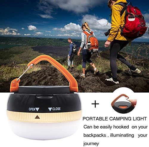 2 Pack LED Lantern Portable Camping Lights Outdoor Tent Light Hanging Camping Lamp with 5 Modes, Restractable Hook for Adults and Kids