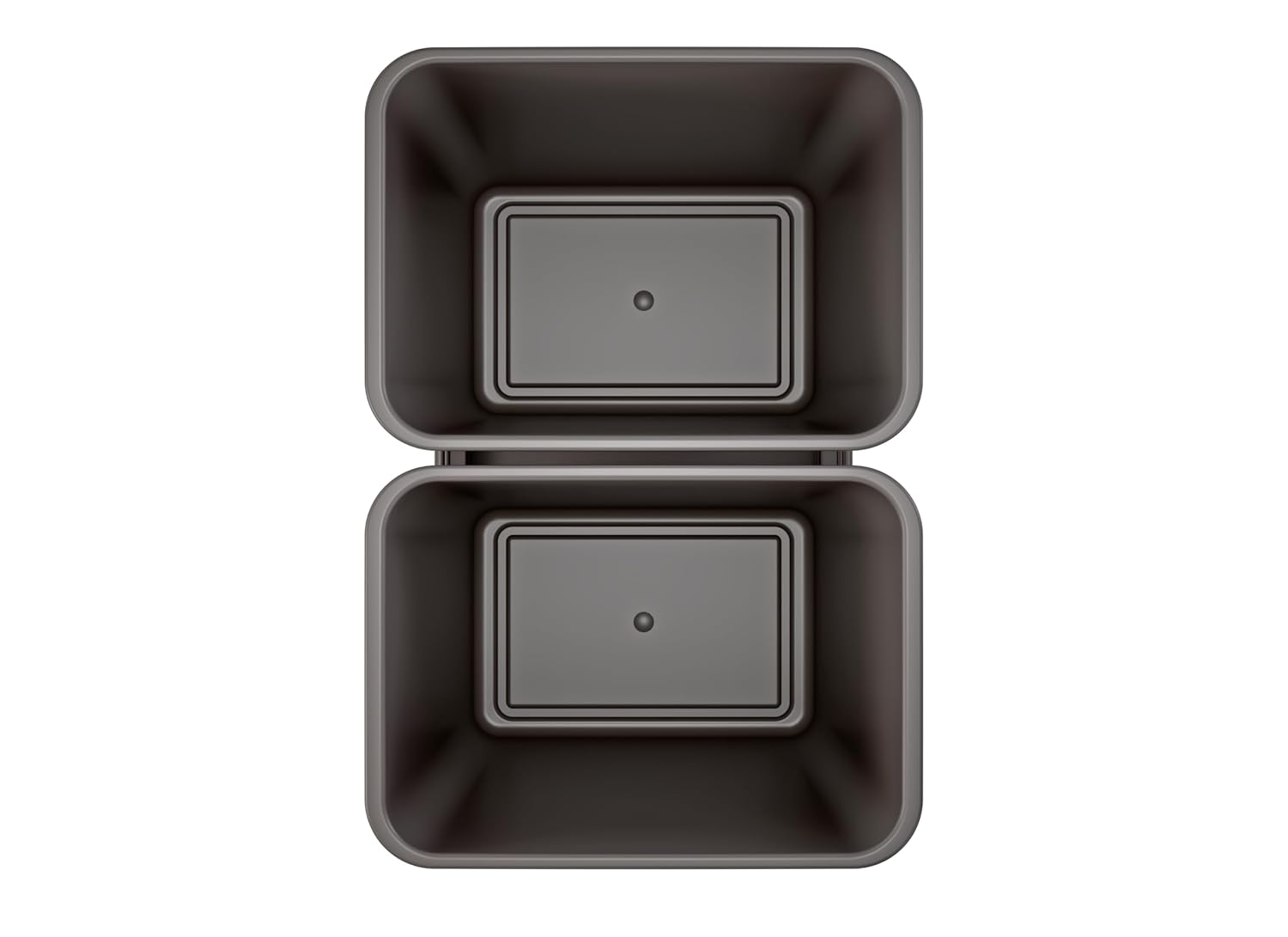 Rev-A-Shelf Double Pullout Trash Can w/Soft-Close Slides, 14.5" Min Opening | Large Capacity Garbage/ Recycling Bins for Full Height Kitchen Cabinets, Heavy Gauge Wire Construction, 53WC-2150SCDM-217