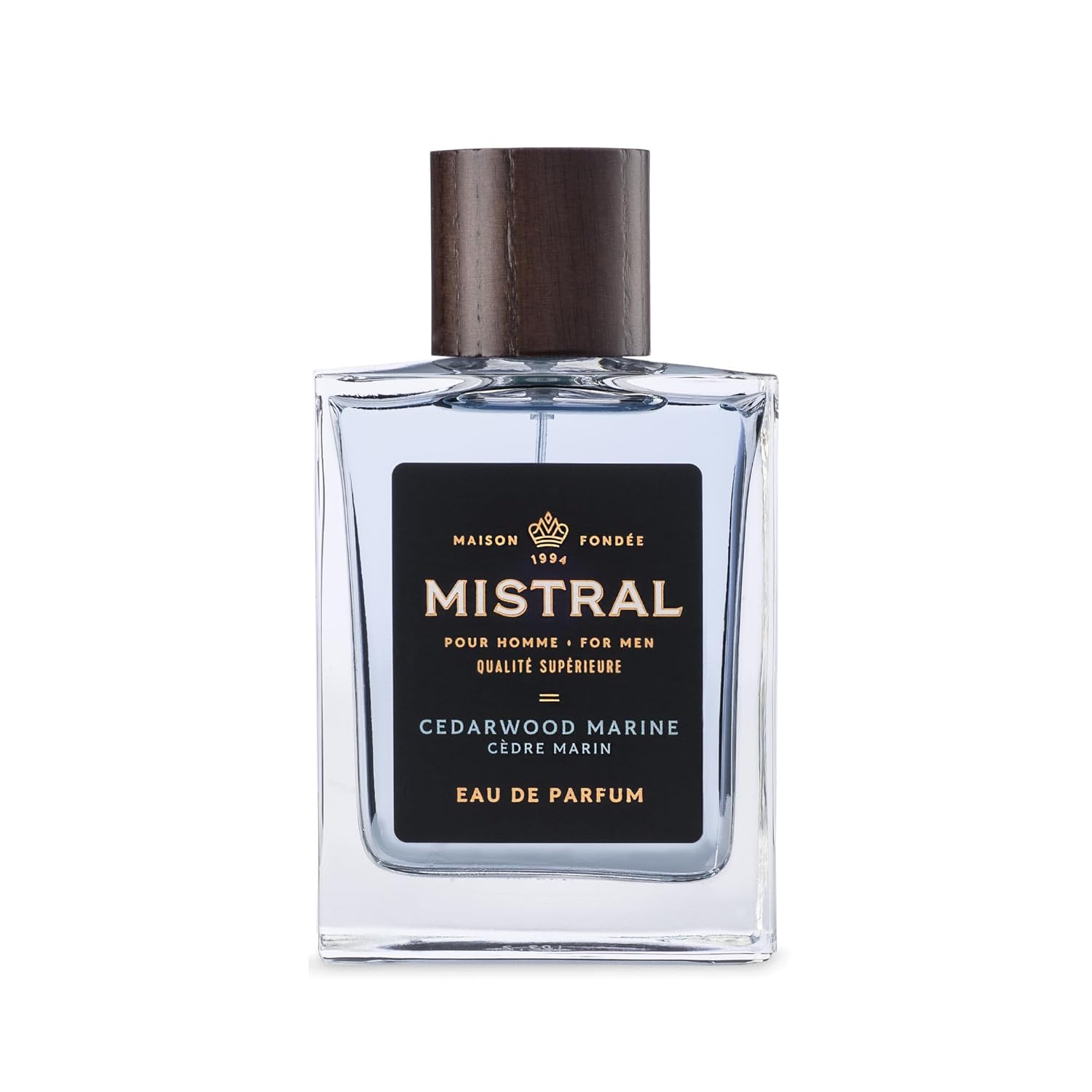 Mistral Bourbon Vanilla Eau de Parfum for Men, Men's Cologne, 3.4 Oz | Warm & Sweet Masculine Scent with Vanilla, Patchouli & Sandalwood, Cruelty-Free, Long-Lasting Perfume, Made in France