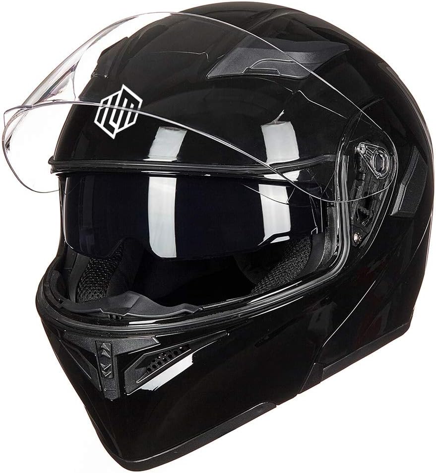 ILM Motorcycle Dual Visor Flip up Modular Full Face Helmet DOT Model 902/902L