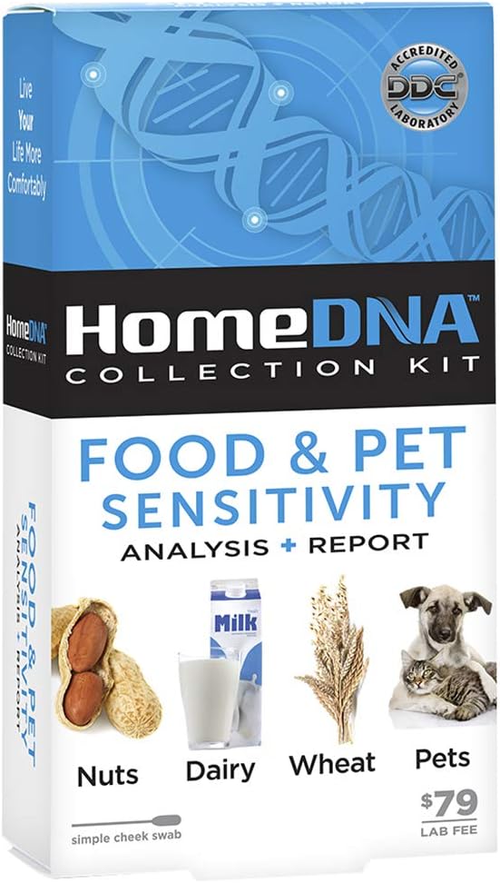 Food & Pet Sensitivity at-Home DNA Test Kit | Lab Fees NOT Included | Kit ONLY