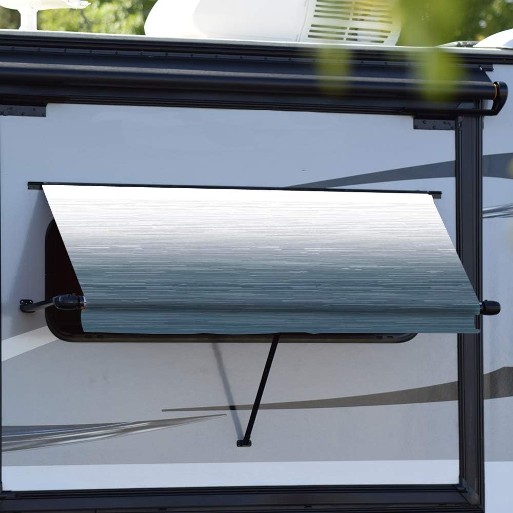 CAREFREE WG0604E4EB Simply Shade RV Window Awning-Black Vinyl-6' (72")