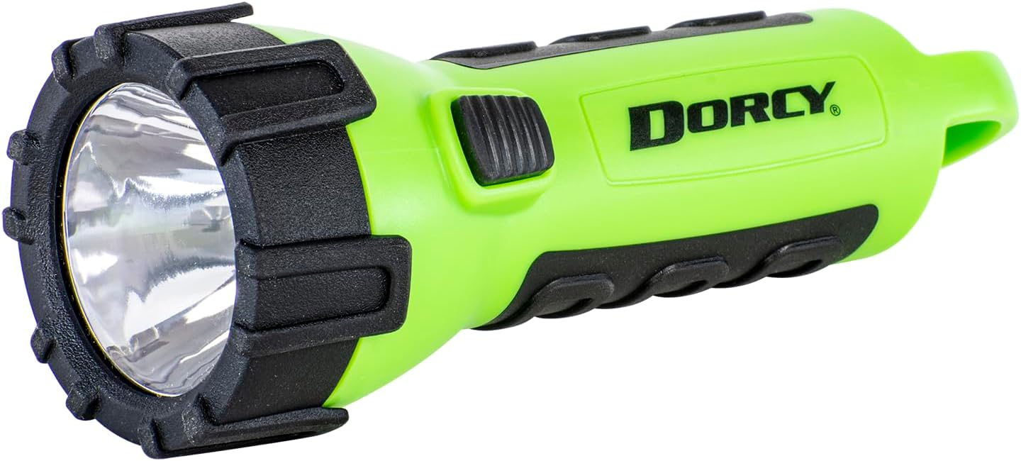 Dorcy 55 Lumen Floating Water Resistant LED Flashlight with Carabineer Clip, Purple (41-2508)