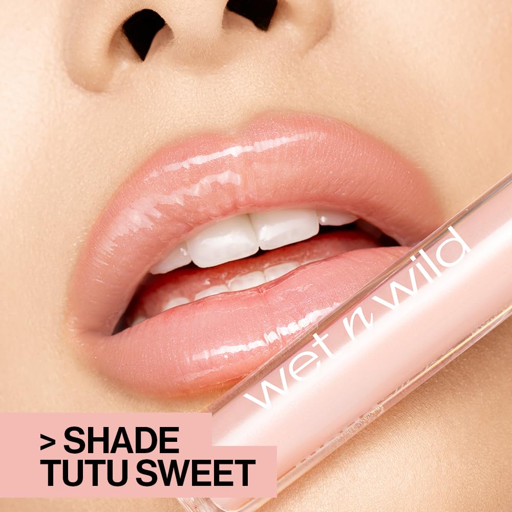 wet n wild MegaSlicks Lip Gloss, Ultra-Glossy, Vitamin-E Enriched, Ultra-Gloss High Shine Moisturizing, Cruelty-Free & Vegan - Bronze Berry