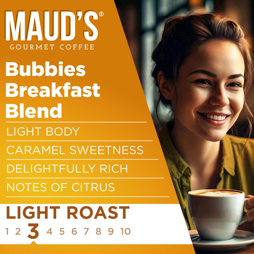 Maud's Family Pack Coffee Pods Variety Pack, 136ct, 12 Assorted Flavors | Medium Roast Flavored Coffee in Single Serve Pods – 100% Arabica Coffee, Compatible with Keurig Coffee Makers