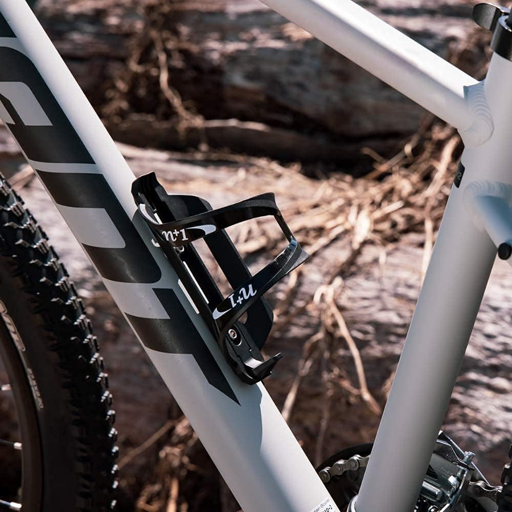 N+1 Lightweight Bicycle Bottle Holder | Side Load Bike Water Bottle Cage for Road Bikes and Mountain Bikes
