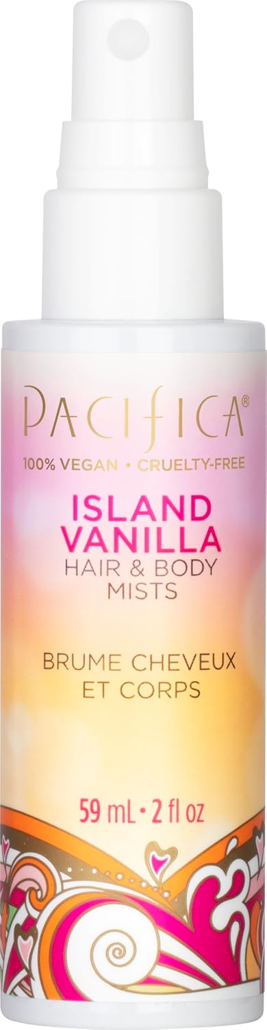 Pacifica Island Vanilla Hair Mist Perfume and Full Body Spray for Women - Fragrance Spray for A Mood-Lifting Experience, Paraben-Free, Clean Beauty No Alcohol, Vegan & Cruelty-Free, 6 oz oz