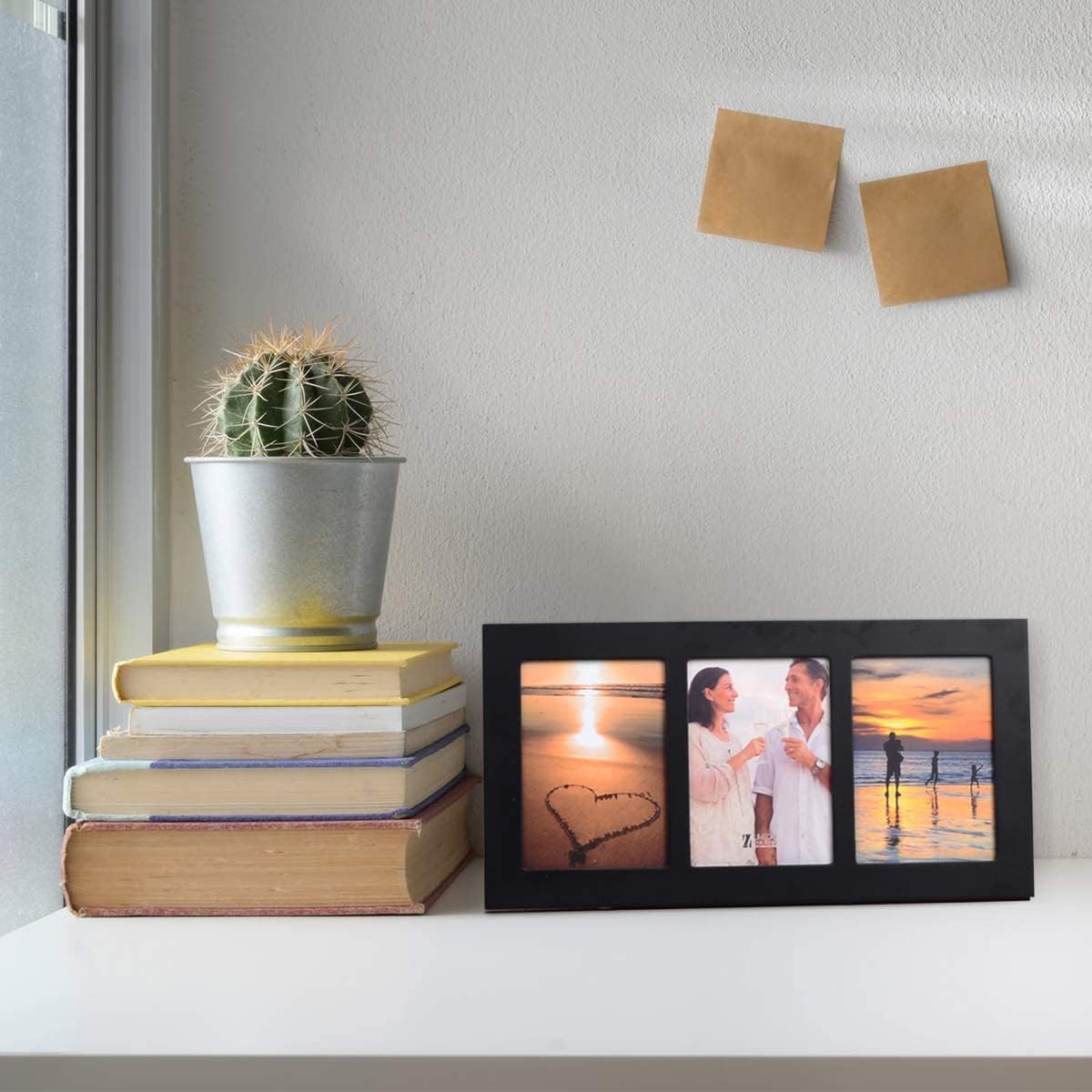4x6 5-Opening Collage Picture Frame Black Wood