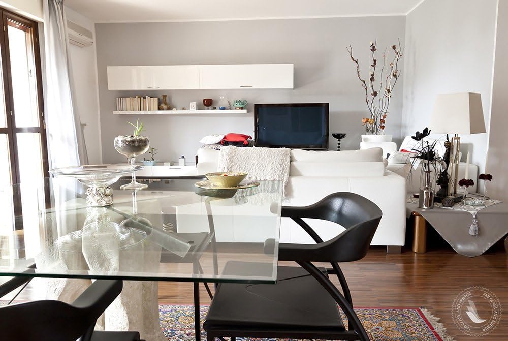 Clear Tempered Glass Table Top 22 Inch Square Flat Polished Edge with 1/4 Inch Thickness for Dining, Coffee or Side Tables by Fab Glass and Mirror
