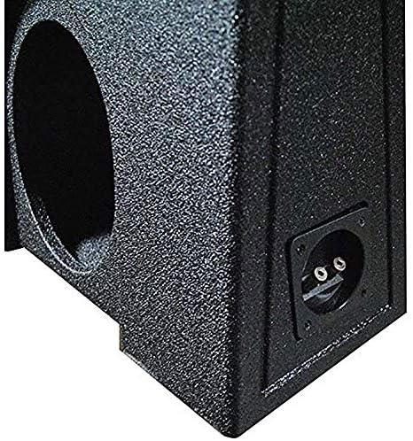 Q Power QBomb Single 12 Inch Vented Subwoofer Sub Box with Black Bedliner Spray