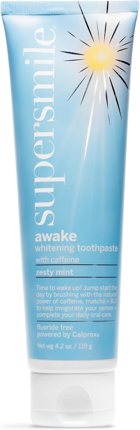 Supersmile Awake Zesty Mint Whitening Toothpaste, with Caffeine, 4.2 Oz