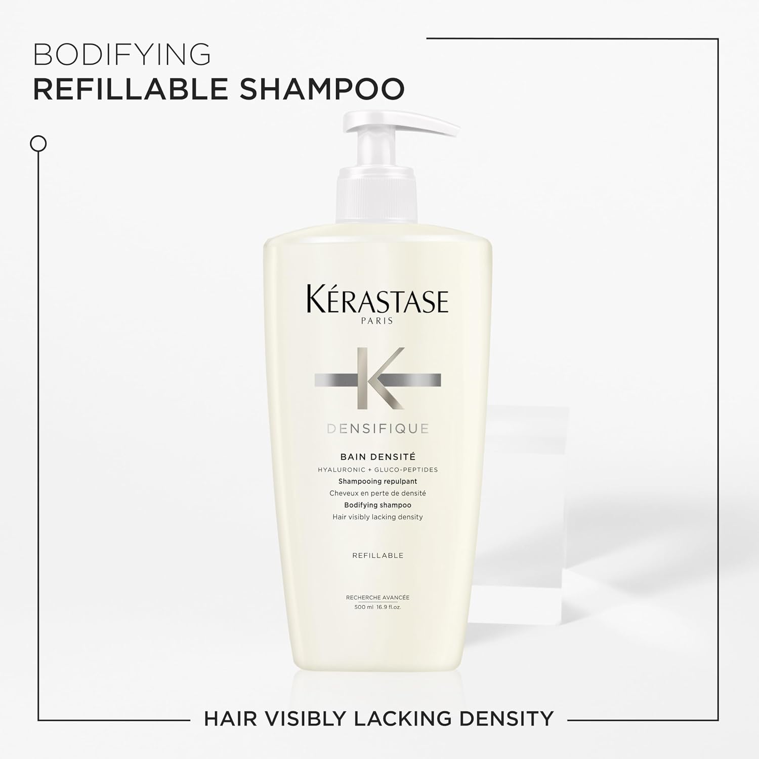 Kerastase Densifique Densité Shampoo - Thickening & Strengthening Shampoo For Fine & Thinning Hair, Removes Build-Up, Hydrates and Adds Shine, With Hyaluronic Acid & Ceramides