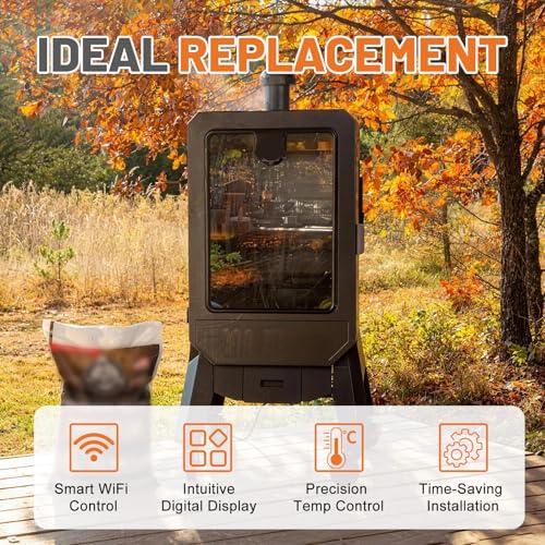 Upgrade Digital PID WiFi Control Board 80147 Compatible with Pit Boss Pro Series 4 & Pro Series II 4-Series Vertical Wood Pellet Smoker -Replacement PBV4PS2 Model | 5-in-1 Cooking