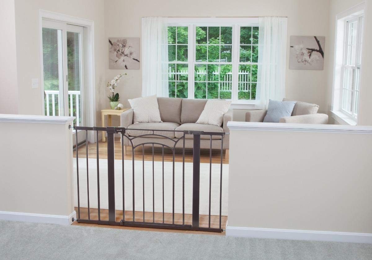Safety 1st Easy Install Baby Gates for Doorways, Tall & Wide, Décor Easy Install, Pressure Mount Fastening, No Drilling