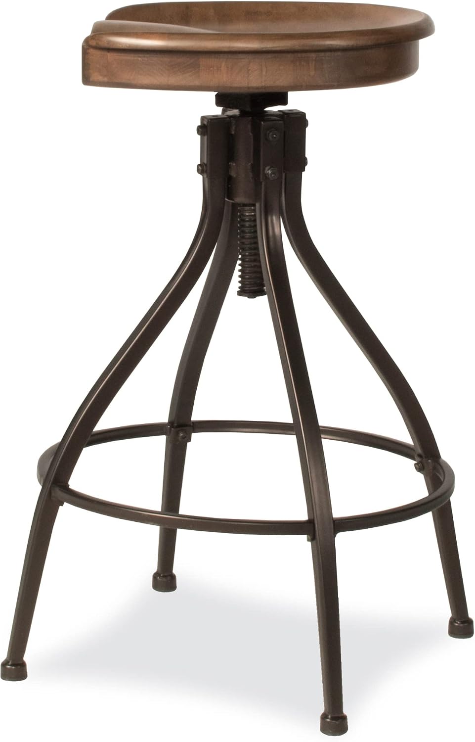 Hillsdale Worland Metal Backless Adjustable Height Stool