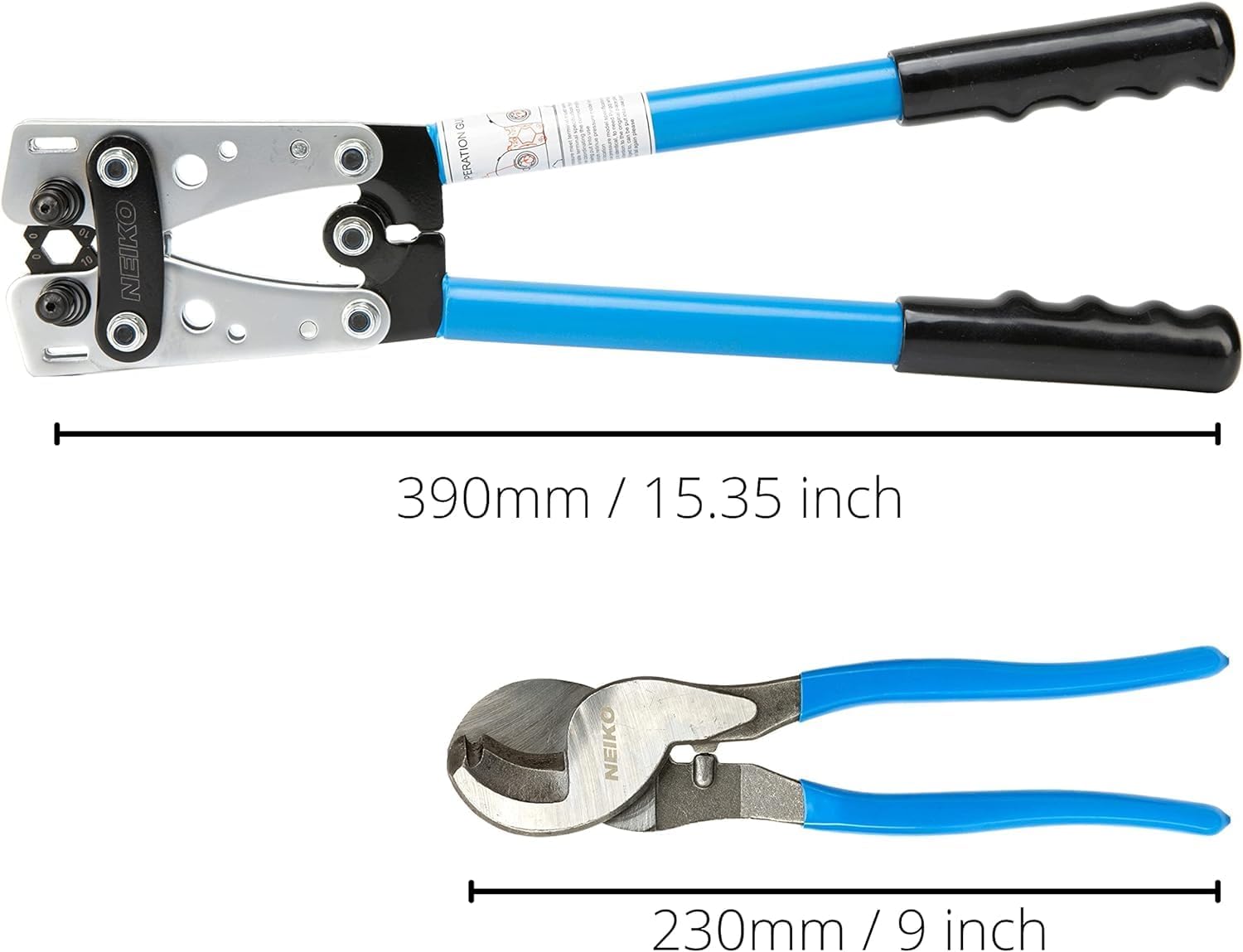 NEIKO 02037A Compact Wire Stripper | 4-in-1 Multi Purpose Electricians Pliers | Wire Crimper, Cutter and Gripper | 12-20 AWG Wire Service Tool | Crimps Insulated & Non-Insulated | Electrical Stripping