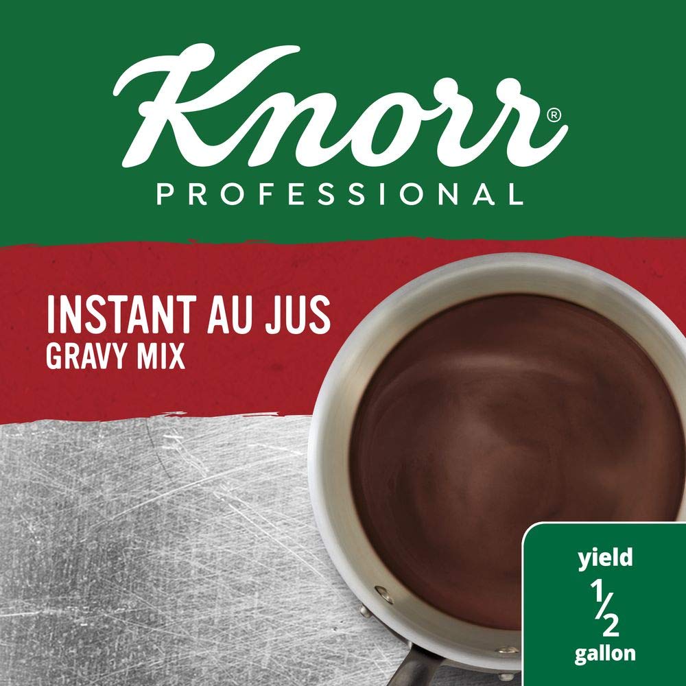 Knorr Professional Instant Au Jus Gravy Mix Pouches, 3.7 Oz, 12 Pack