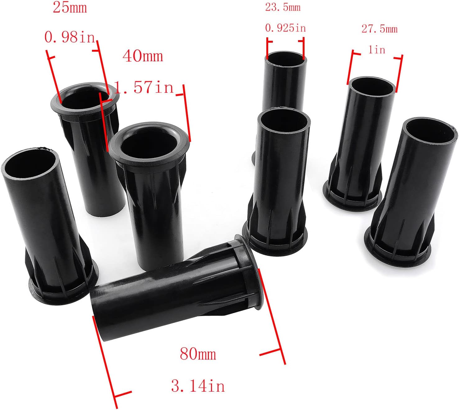 Speaker Port Tube 8PCS 1.38 x 3.15 Inch Speaker Box Bass Air Ports Speaker Cabinet Port Tube