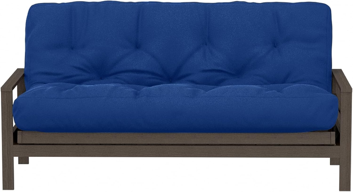 Royal Sleep Products by The Futon Factory 12 inch Foam Futon Mattress - Solid Black Fabric - Full Size - CertiPUR Certified Foams - Made in USA - (Frame not Included)