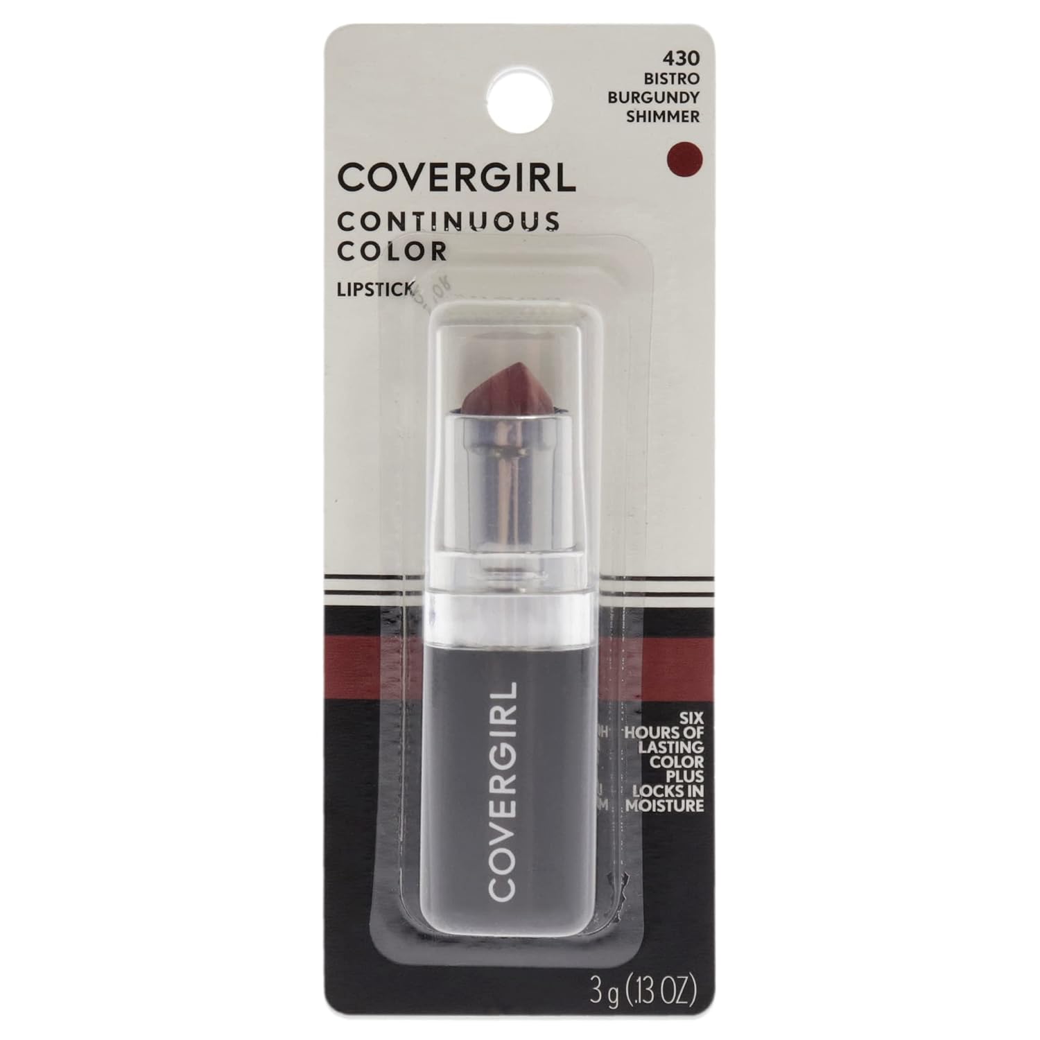 COVERGIRL Continuous Color Lipstick It's Your Mauve 030, 0.13 oz (packaging may vary)
