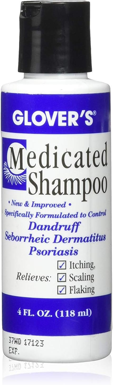 Glovers Medicated Shampoo 4 oz (Pack of 2)