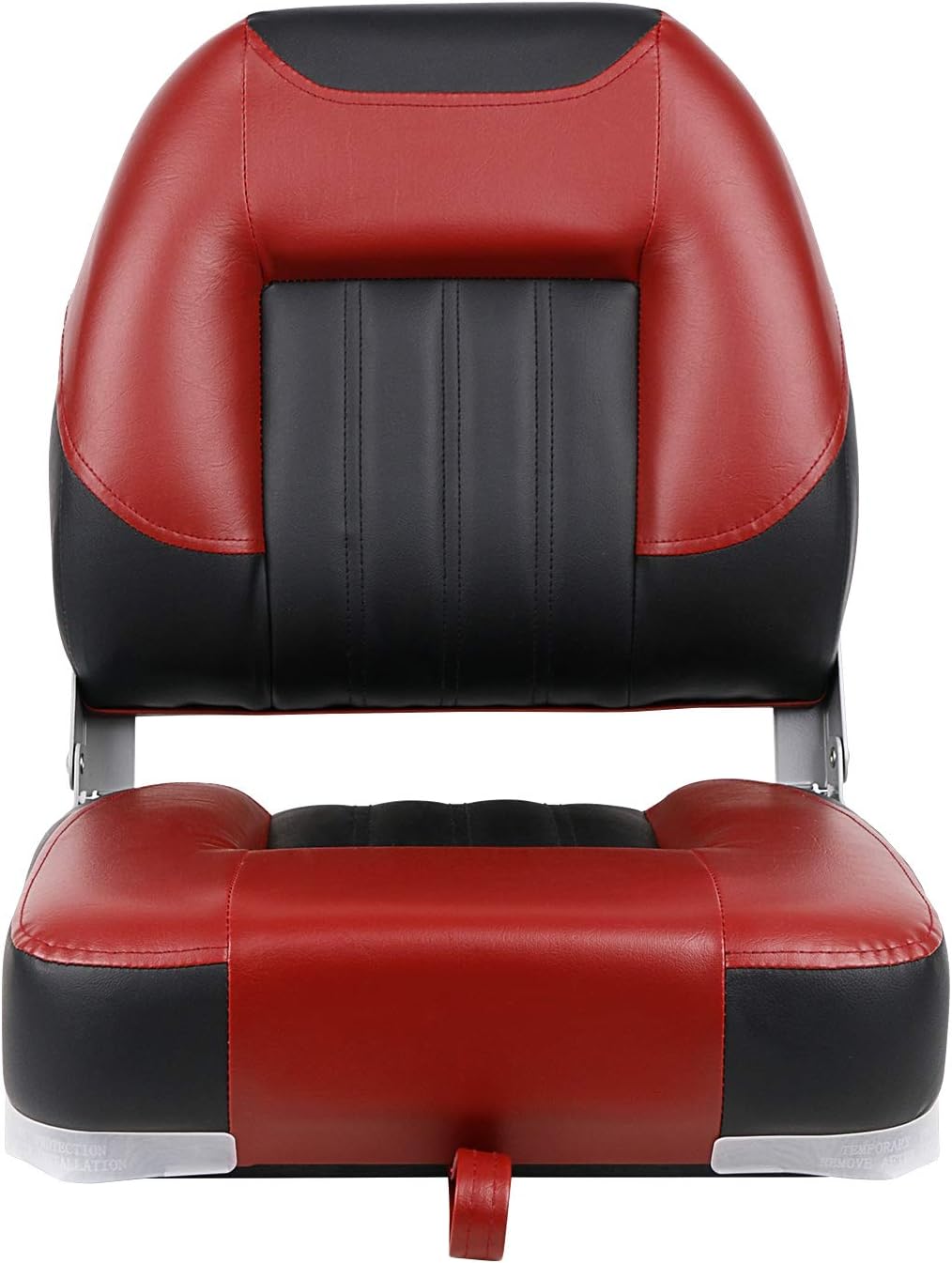 XGEAR Fold-Down Boat Seat, Low Back Fishing Boat Chair