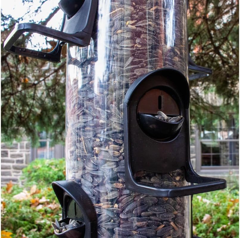 Perky-Pet Wild Bird 4 lb. Plastic Tube Bird Feeder 6 Ports