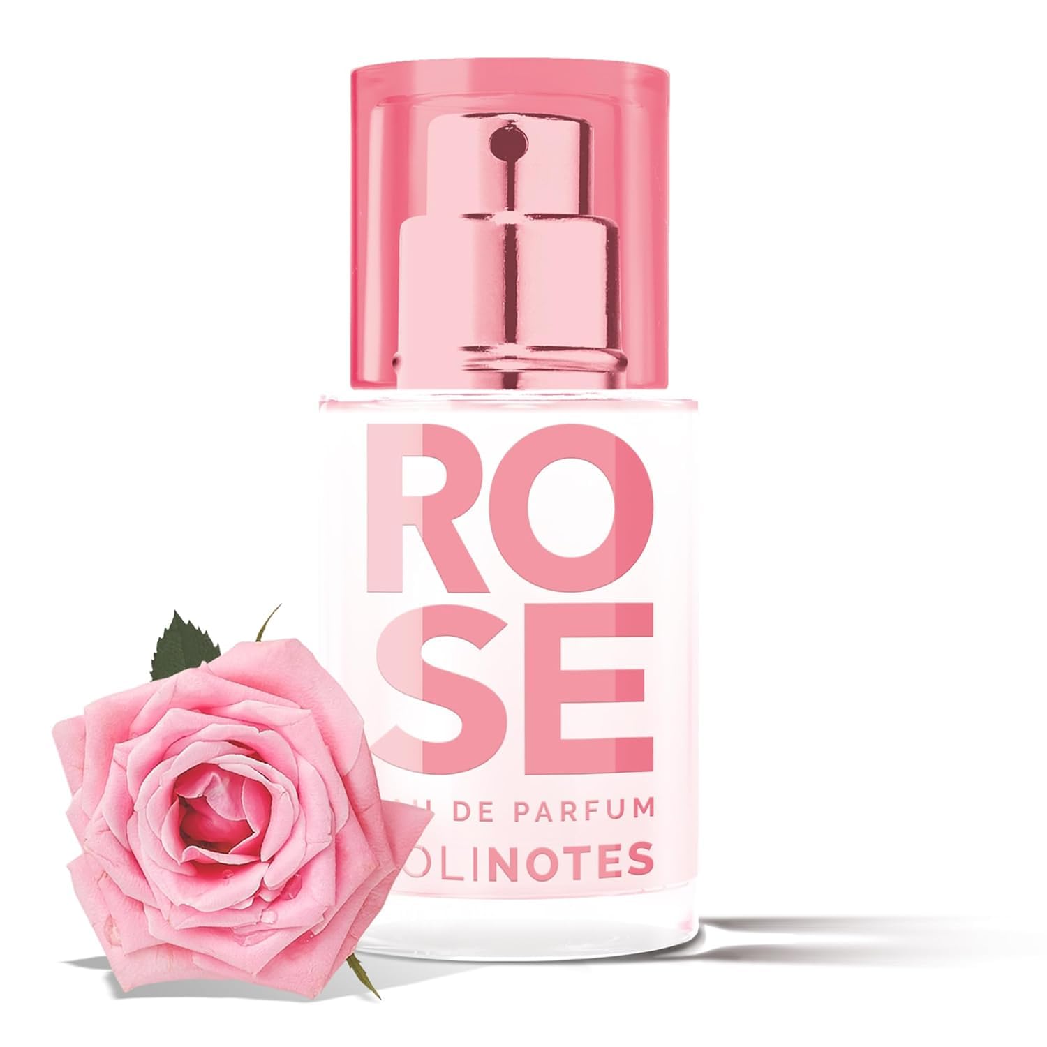 Solinotes Rose Eau de Parfum, Lychee & Magnolia, for Women & Men, 15ml