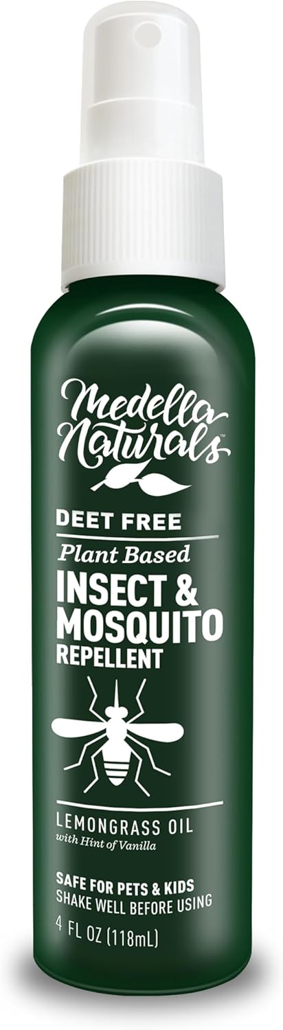 Deet-Free Insect & Mosquito Repellent – Nice Smelling, Pack of 2 (8 oz) | Insect Repellent with Lemongrass Oil Safe for Pets and Kids – Bug Spray for Mosquitoes, Gnats, Black Flies, and No-See-ums