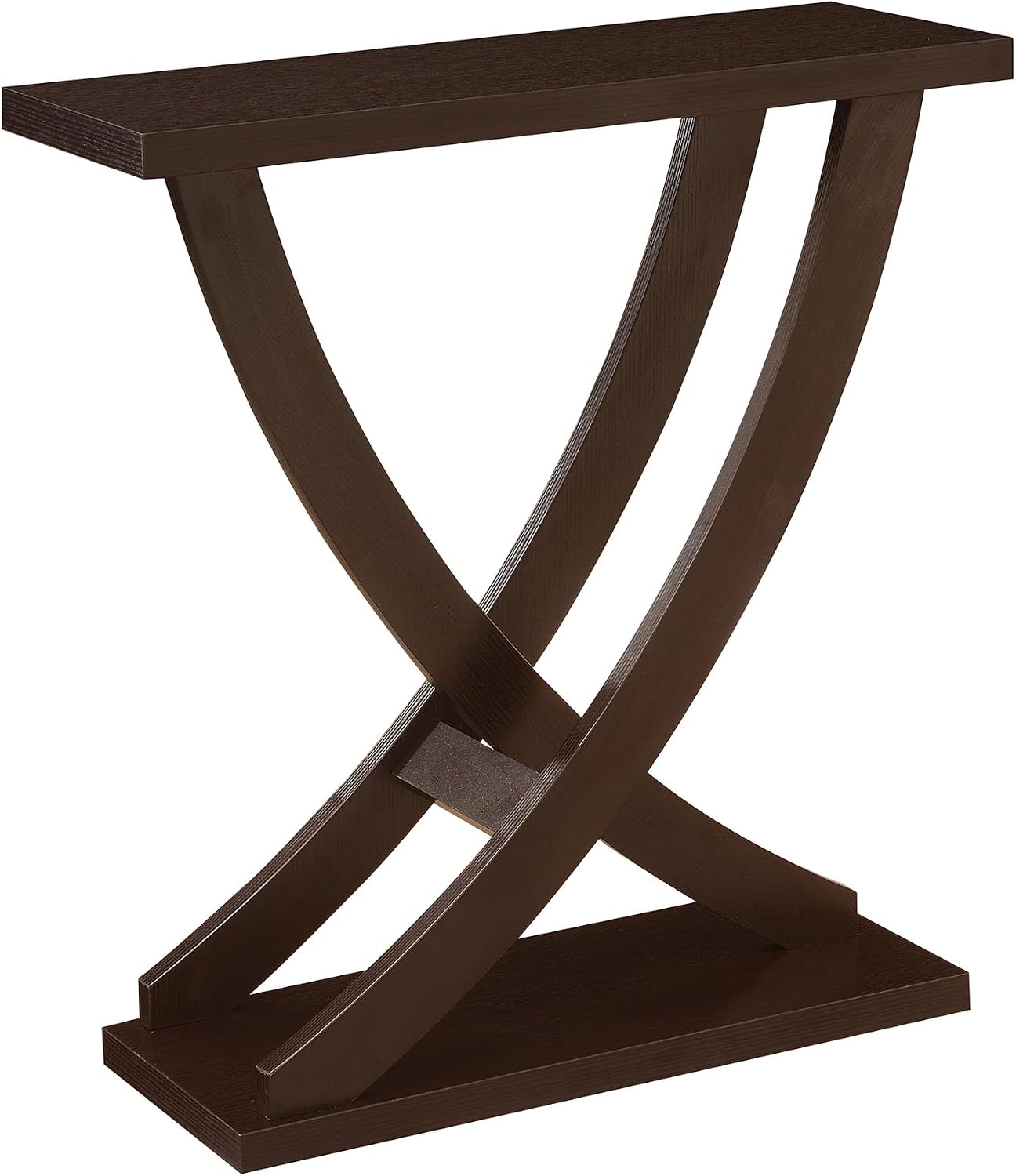 Convenience Concepts Newport Cross Step Console Table, Espresso