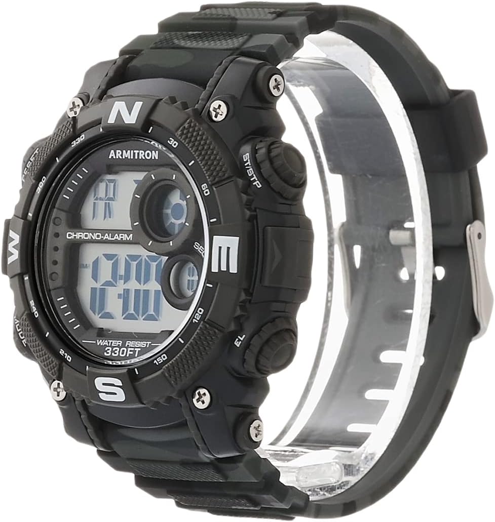Armitron Sport Men's Digital Chronograph Resin Strap Watch, 40/8284