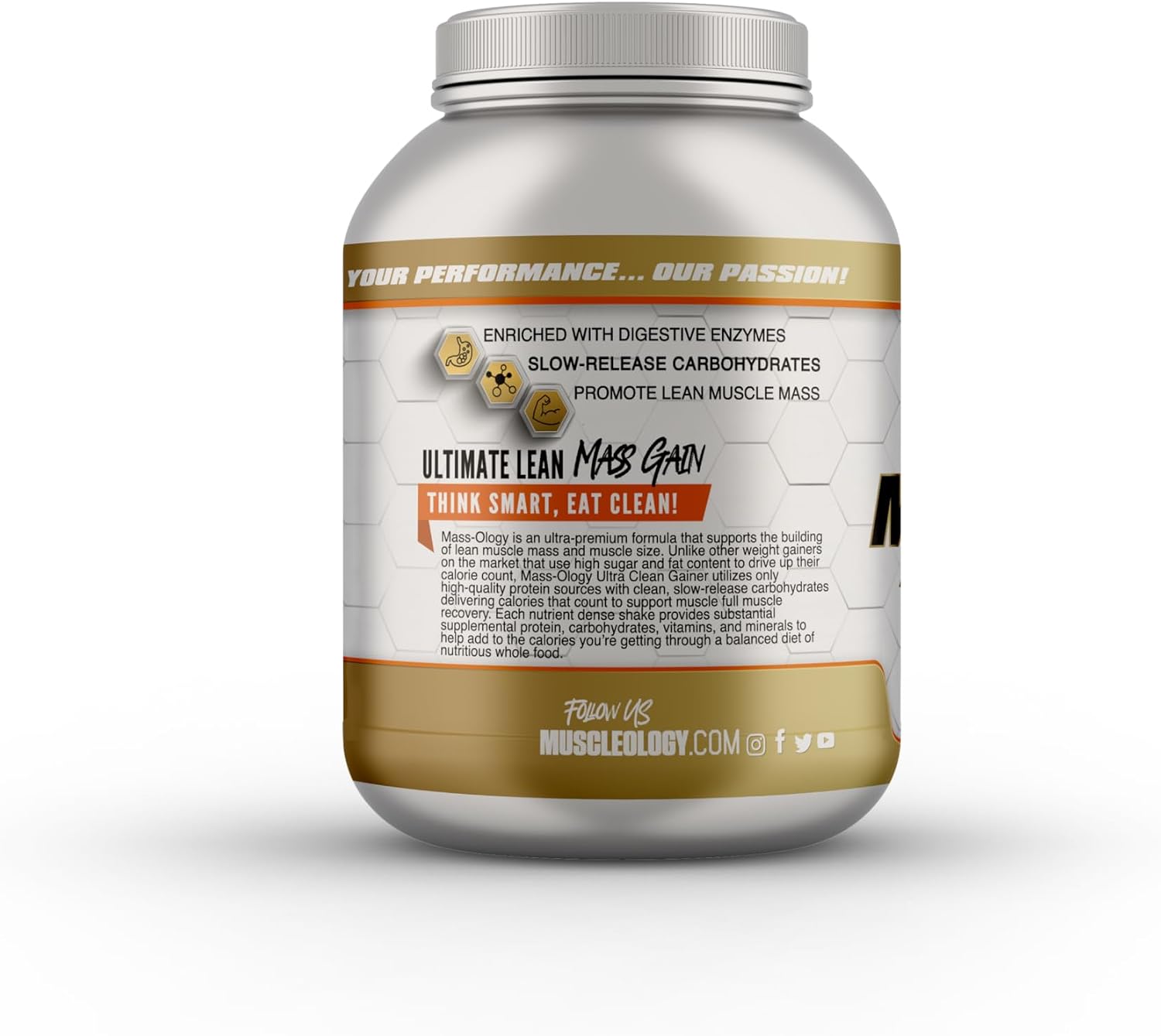 MUSCLEOLOGY Weight Gainer | Whey Protein Powder | Muscle Builder for Men & Women | Chocolate, 6 lbs