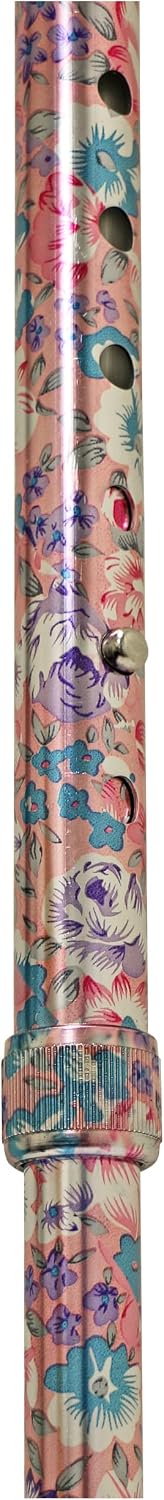 PCP Adjustable Cane, Offset Handle, Foam Grip, Wrist Strap, Lightweight Aluminum, Hunter Camouflage Pattern