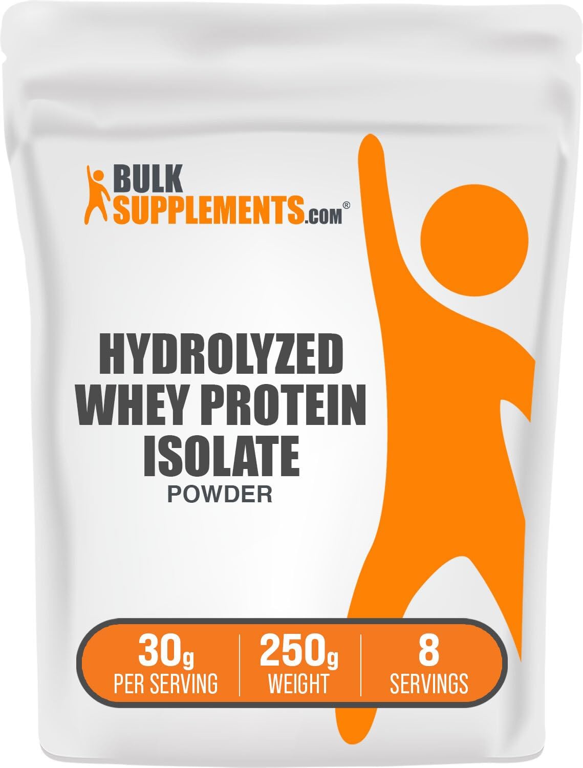 BulkSupplements.com Hydrolyzed Whey Protein Isolate Powder - Whey Isolate Protein - Unflavored & Gluten Free, 30g per Serving, 1kg (2.2 lbs) (Pack of 1)
