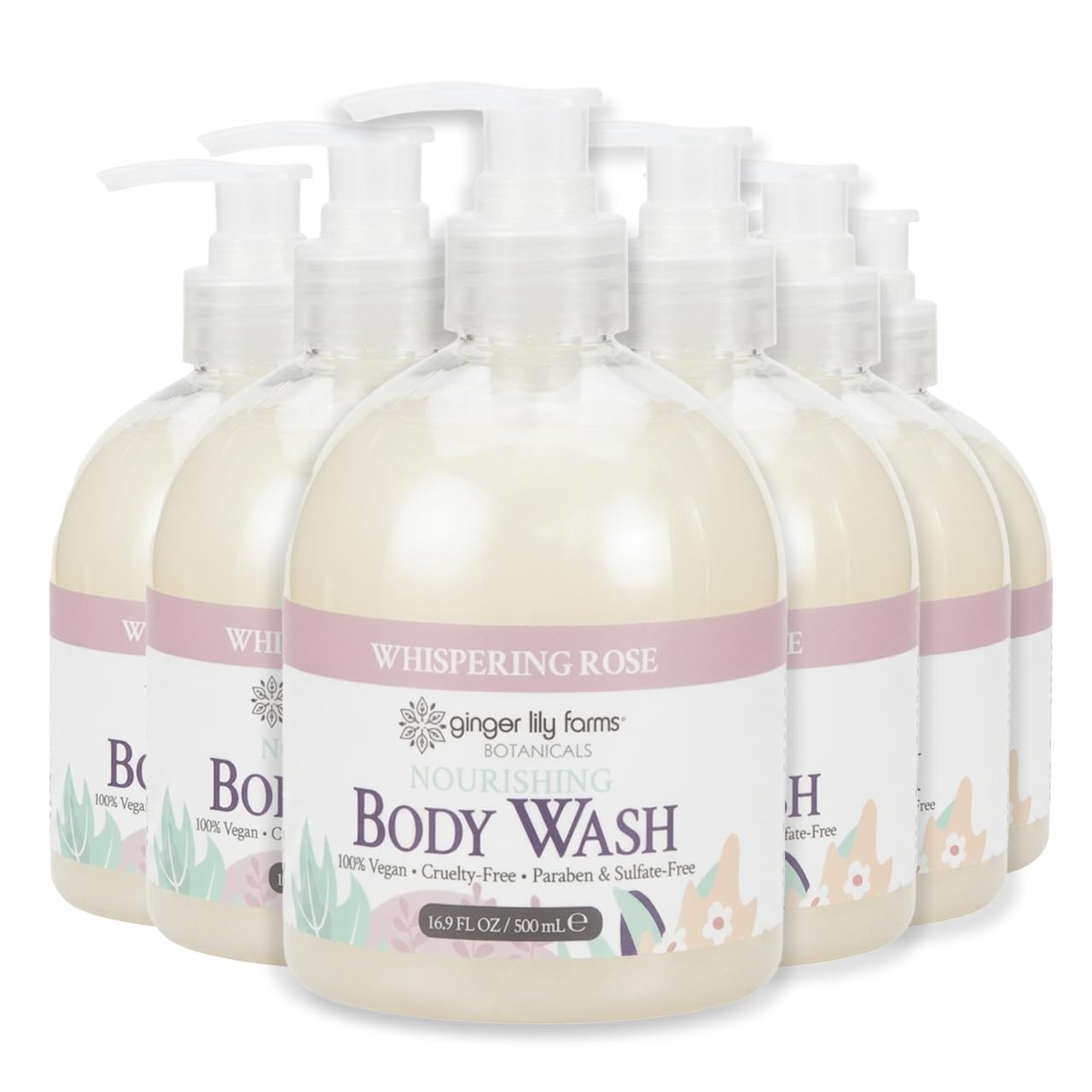 Ginger Lily Farms 1 gal Nourishing Body Wash, Citrus Blend Scent | for Hands, Body & Hair, Moisturizing Wash, Salon Wash, Spa Cleanser, Salon & Spa Essentials, Manicure & Pedicure Supplies